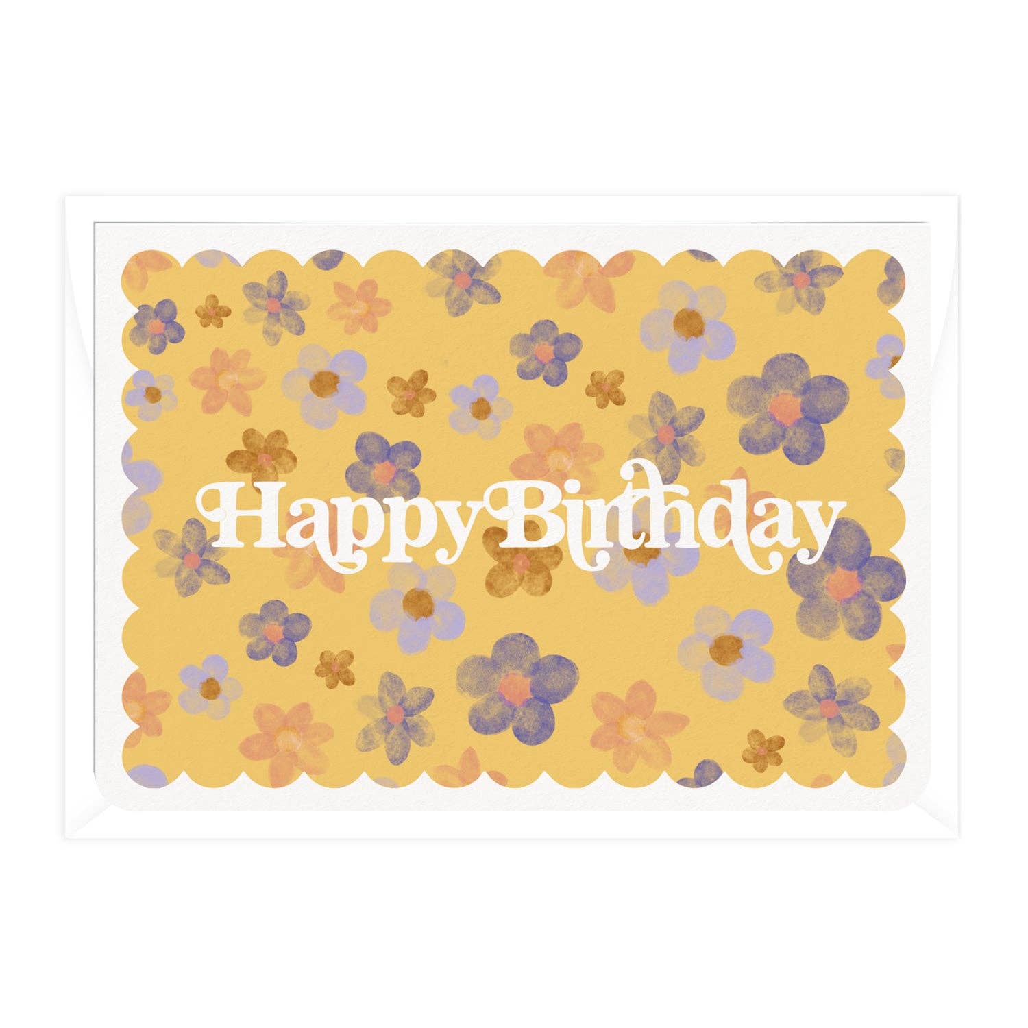 Daymaker Stationery - Wholesale Birthday card - 'Happy Birthday' Blossoms Greeting Card (Preorder, Late Aug)1
