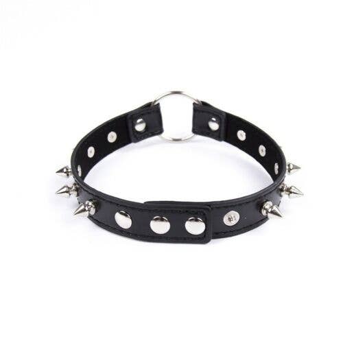 Stylex Party - Wholesale Choker/collar - Gothic Spike Choker Sexy Belt Collar PU Leather Necklace1