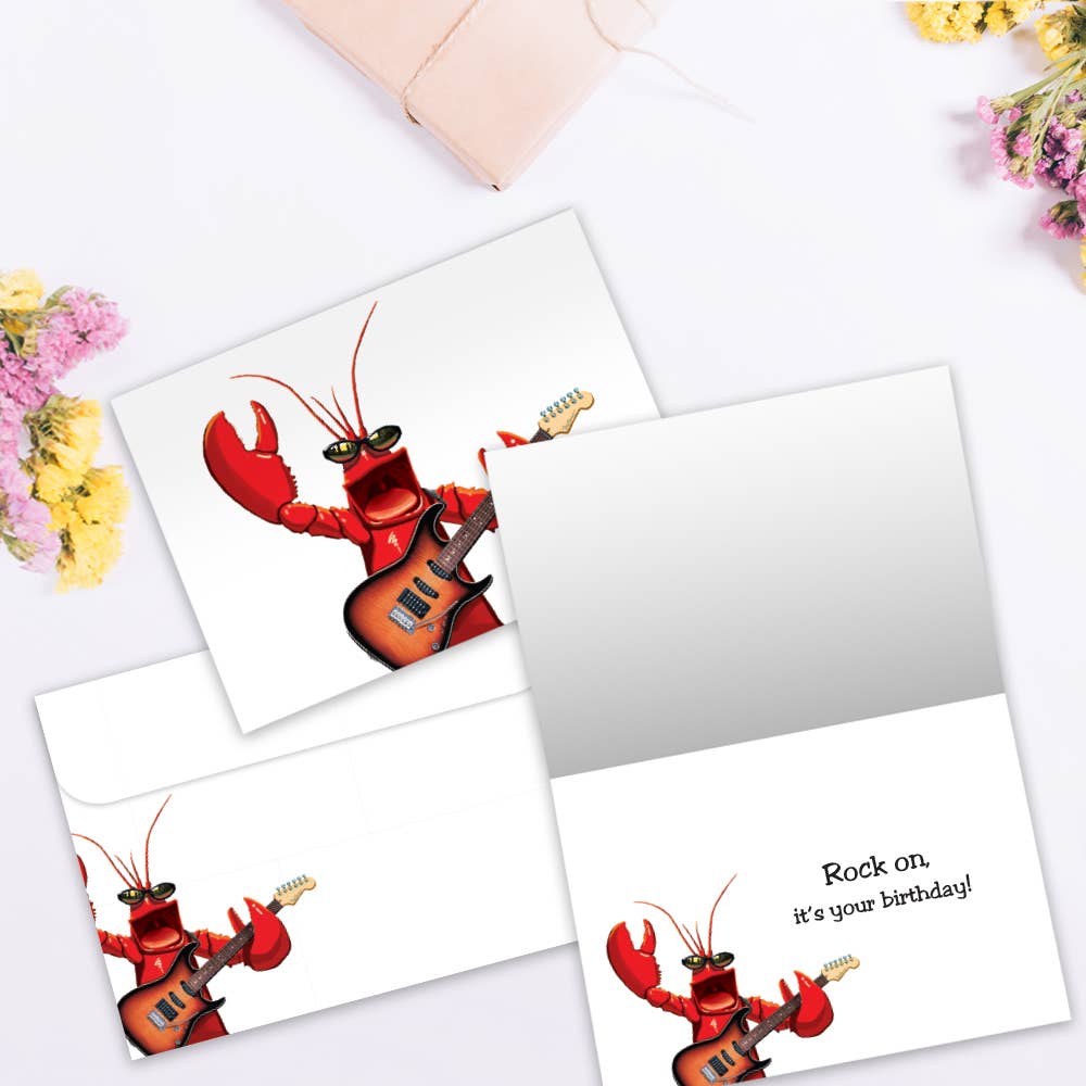 Tree-Free Greetings - Wholesale Birthday Card - Rock Lobster Birthday 6 Pack 110191