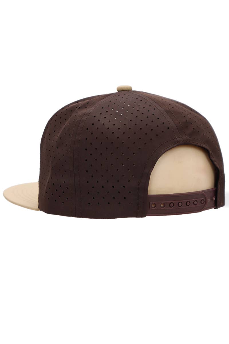 Cap Zone - Wholesale Trucker Hat - Unisex - Two Tone 7 Panel Digital Punch Perforated Snapback5