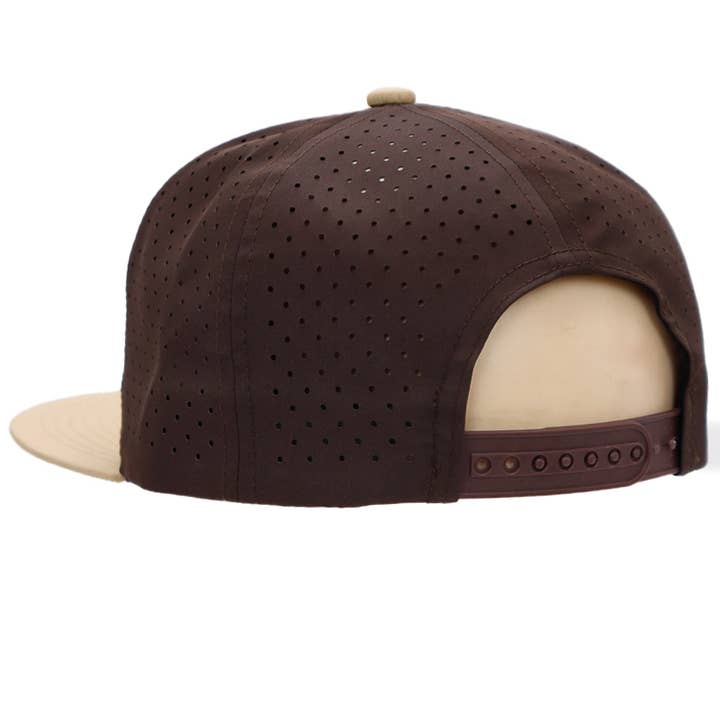 Cap Zone - Wholesale Trucker Hat - Unisex - Two Tone 7 Panel Digital Punch Perforated Snapback5
