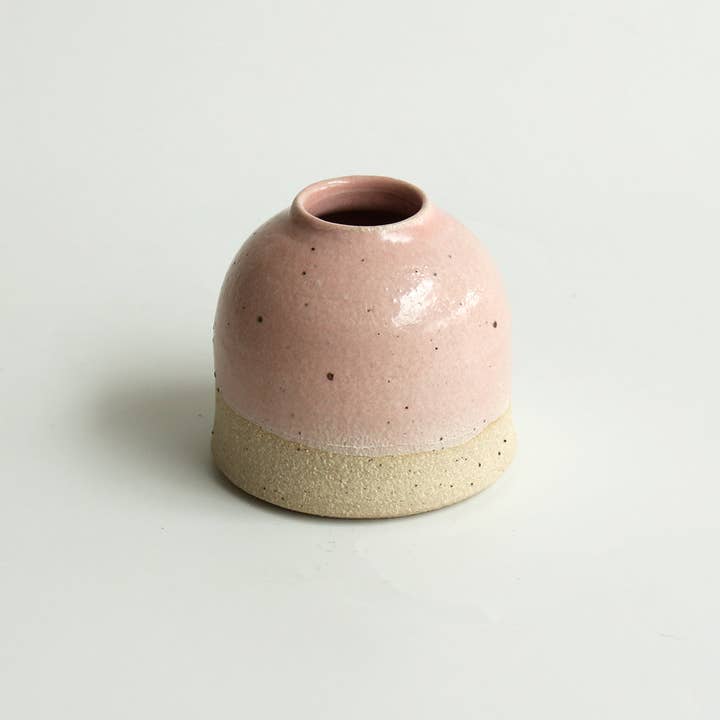 Pale Pink Mini Bud Vase Stoneware for wholesale by Habulous