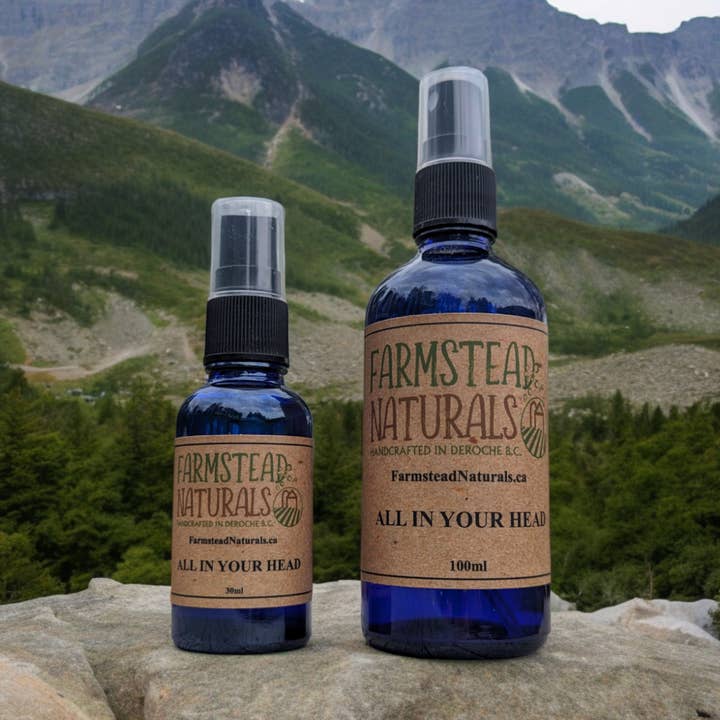 All In Your Head - Spray aux huiles essentielles - Farmstead Naturals pour la vente par Farmstead Naturals
