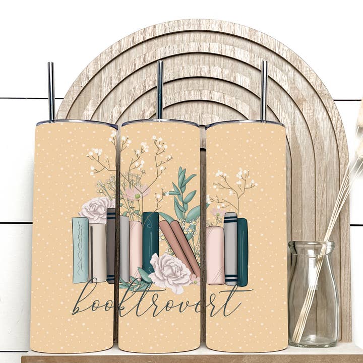 Booktrovert Insulated Tumbler for wholesale by Bag It Up Boutique
