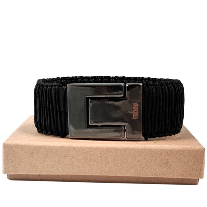 Brassard Homme Taboo Mark Noir/Noir pour la vente par TABOO Sieraden