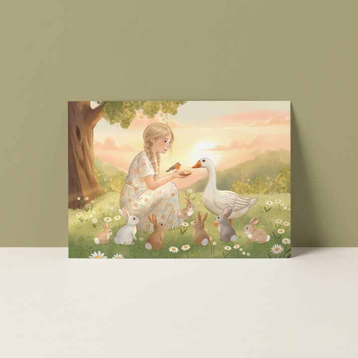 ¡NUEVO! Tarjeta postal | Campo de sus sueños para venta al por mayor de Studio Poppybird