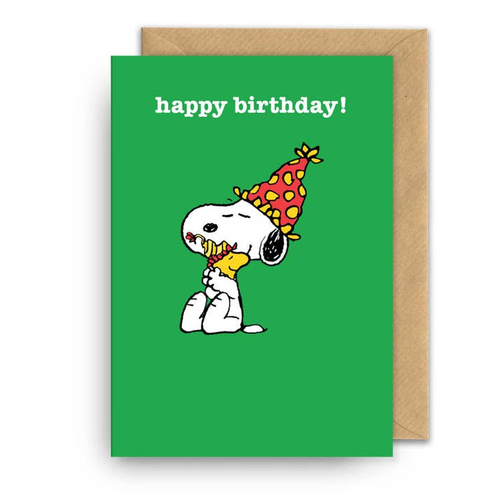 Biglietto di Compleanno | Snoopy | Peanuts | Abbraccio di Compleanno per la vendita all'ingrosso da parte di Hype Associates Ltd