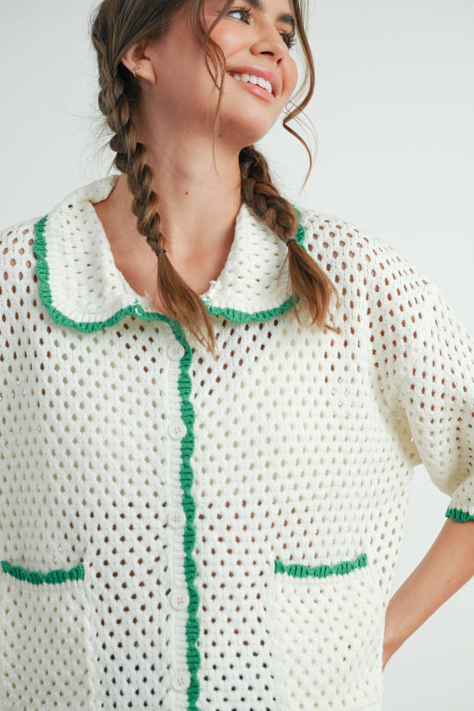 BUTTERMELON - Vendita all'ingrosso Maglione tricot - Donna - Maglione all'uncinetto Urban Vibe - BMW76549