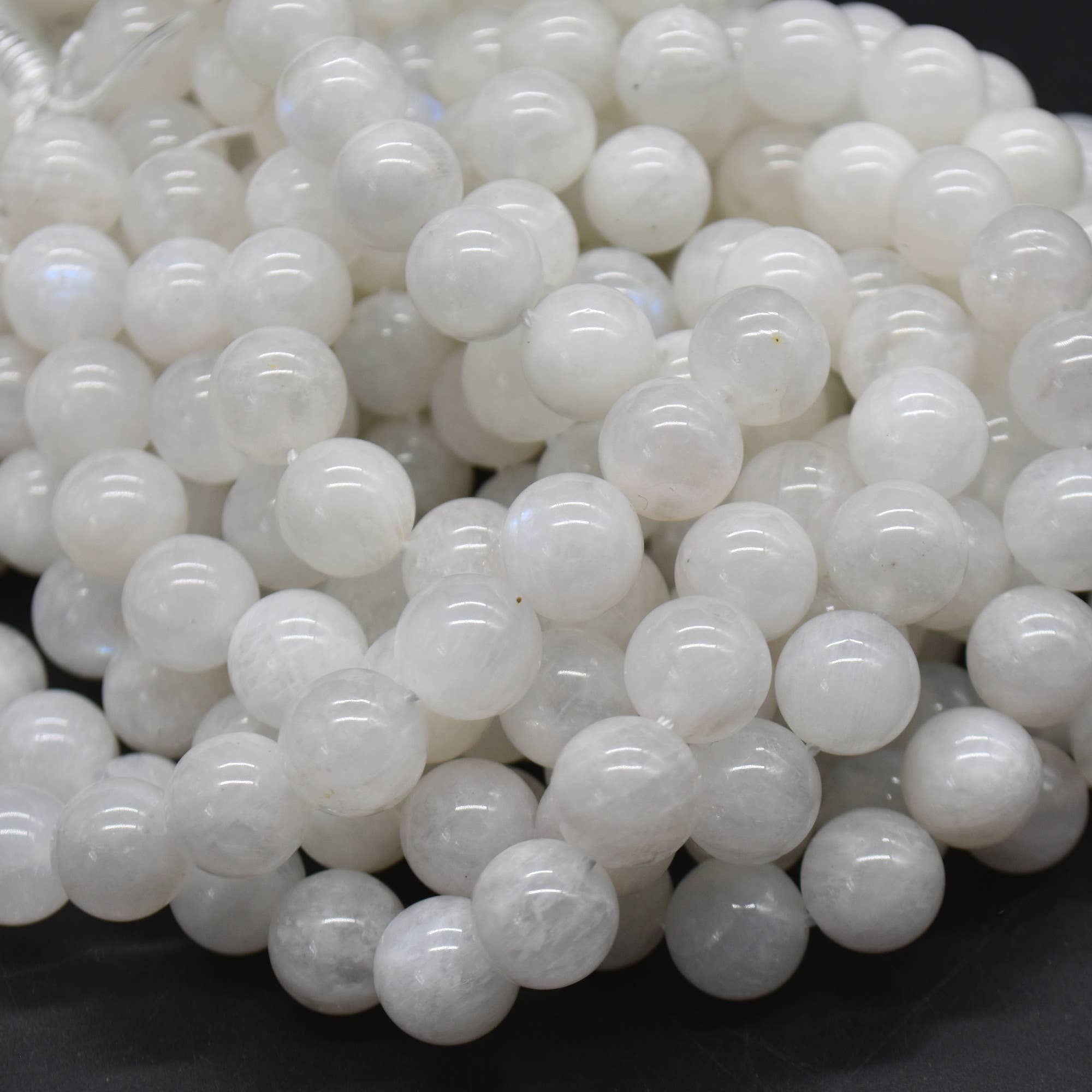 Oriental Direct Craft Supplies - Wholesale Beads - Grade A Natural Rainbow Moonstone Round Beads6