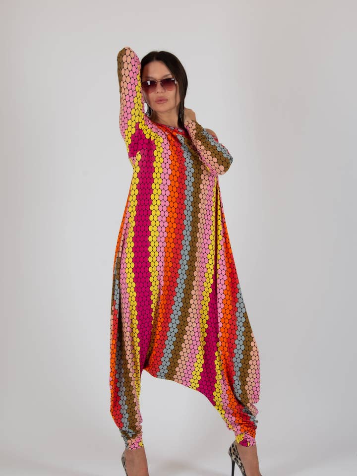 Stippen Harem Jumpsuit Marla voor wholesale door EUG fashion