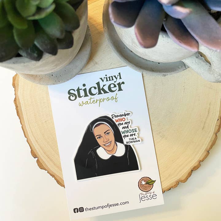 The Stump of Jesse - Wholesale Sticker - Sister Thea Bowman Waterproof Catholic Sticker