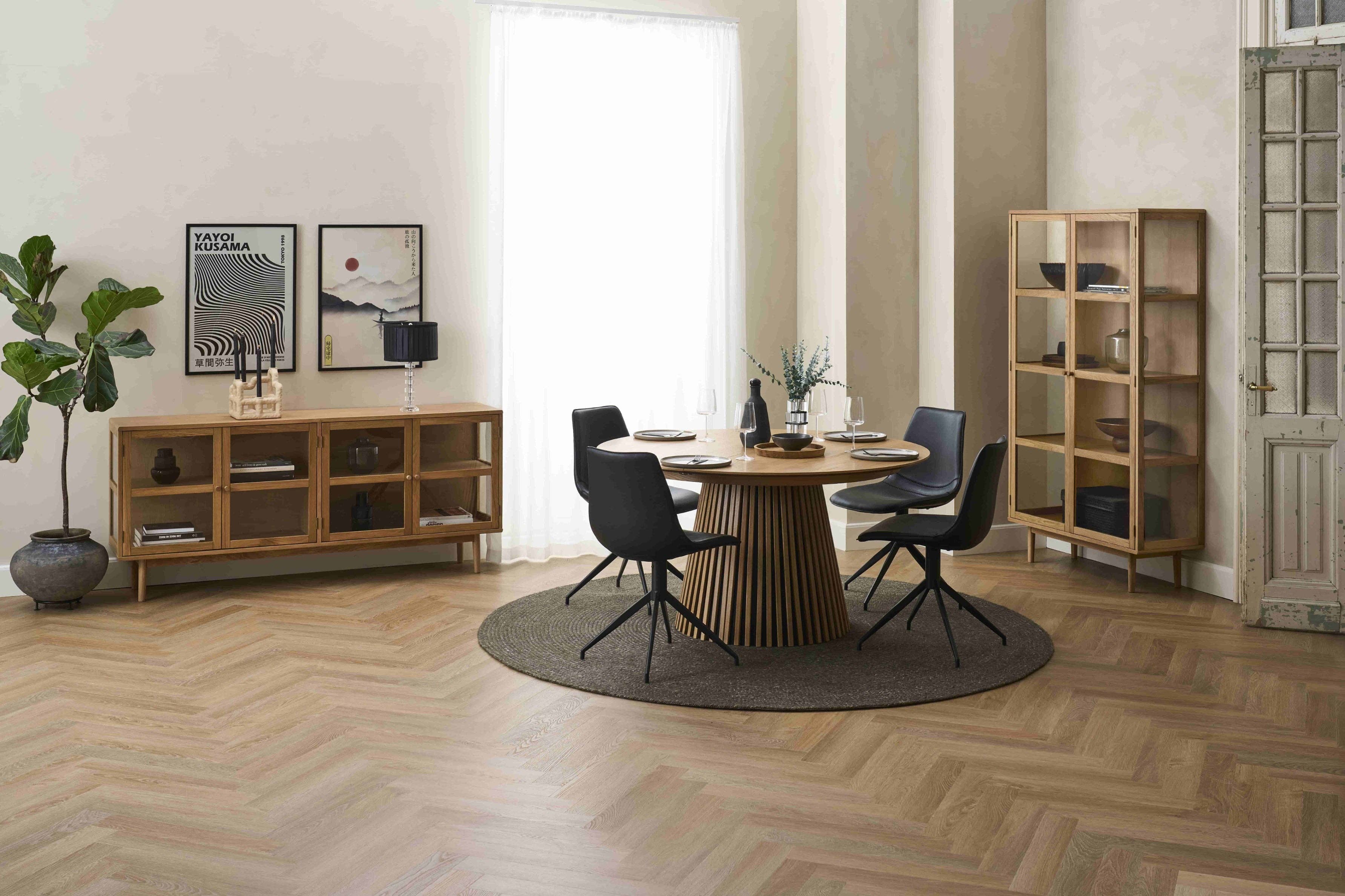 Furnhouse - Wholesale Side Table - Round Extendable Dining Table Svendborg ø120/220 cm - Natural Oak7