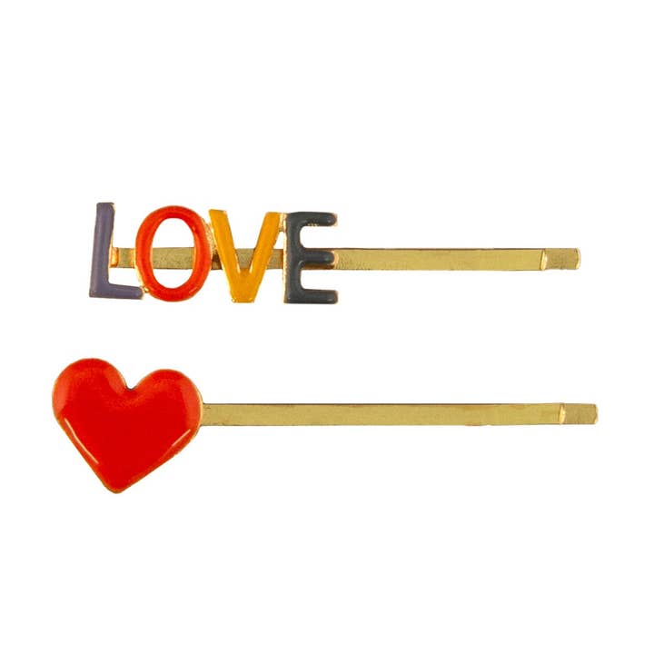 Hairpins Heart & LOVE for wholesale by Global Affairs