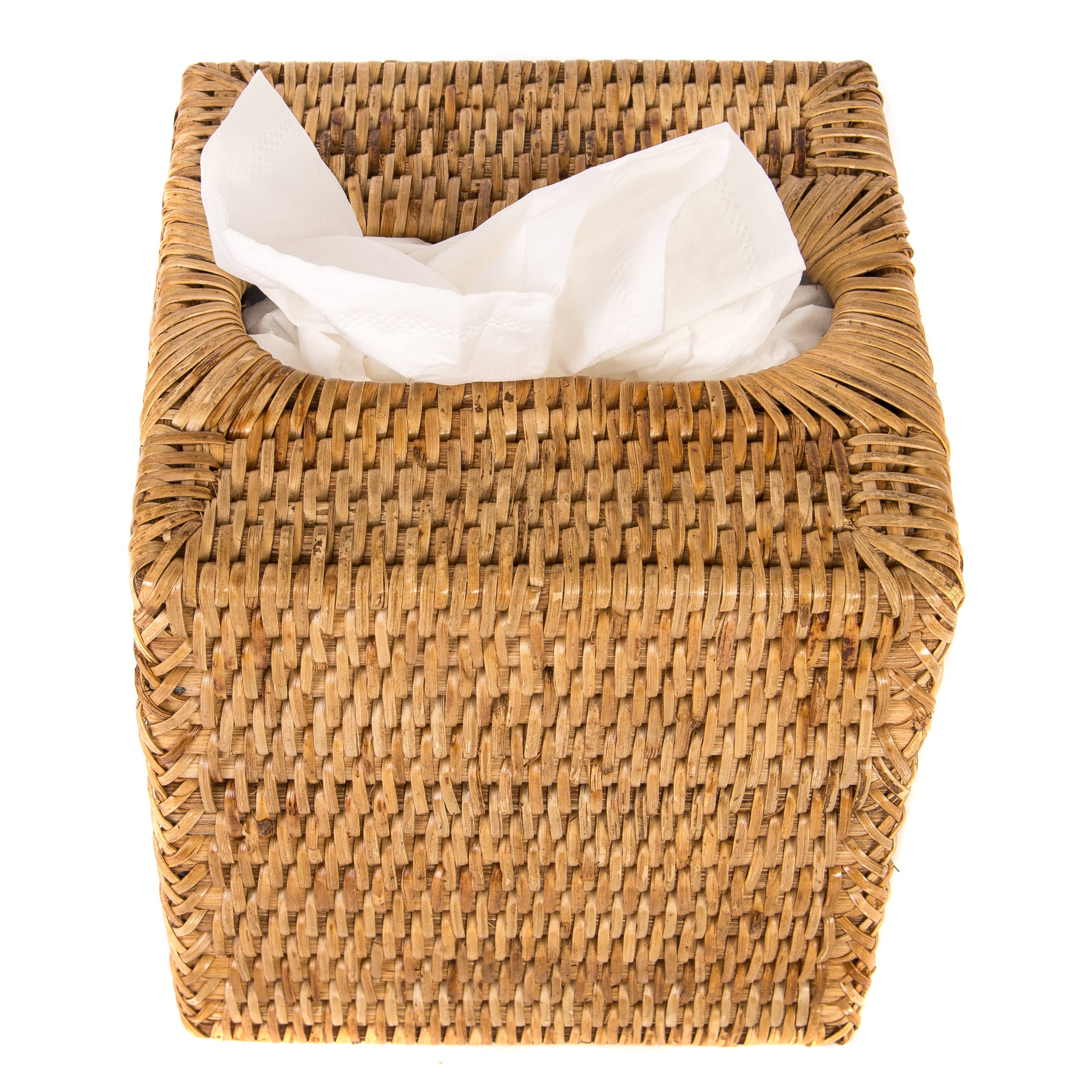 Artifacts Trading Company - Wholesale Tissue Box - Rattan Column Tissue Box Cover – Bathroom Accessory2