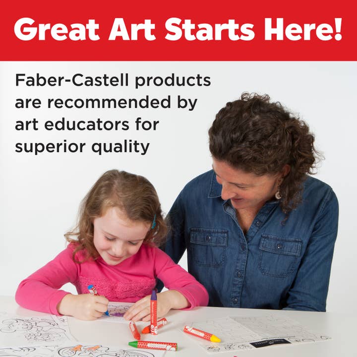 Faber-Castell / Creativity for Kids - Wholesale Crayons - Kids & Baby - 12 Brilliant Beeswax Crayons in Storage Case for Kids