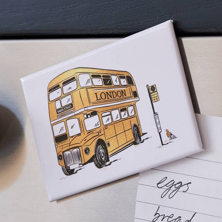 Imán de autobús de la ciudad de Londres para venta al por mayor de Victoria Eggs
