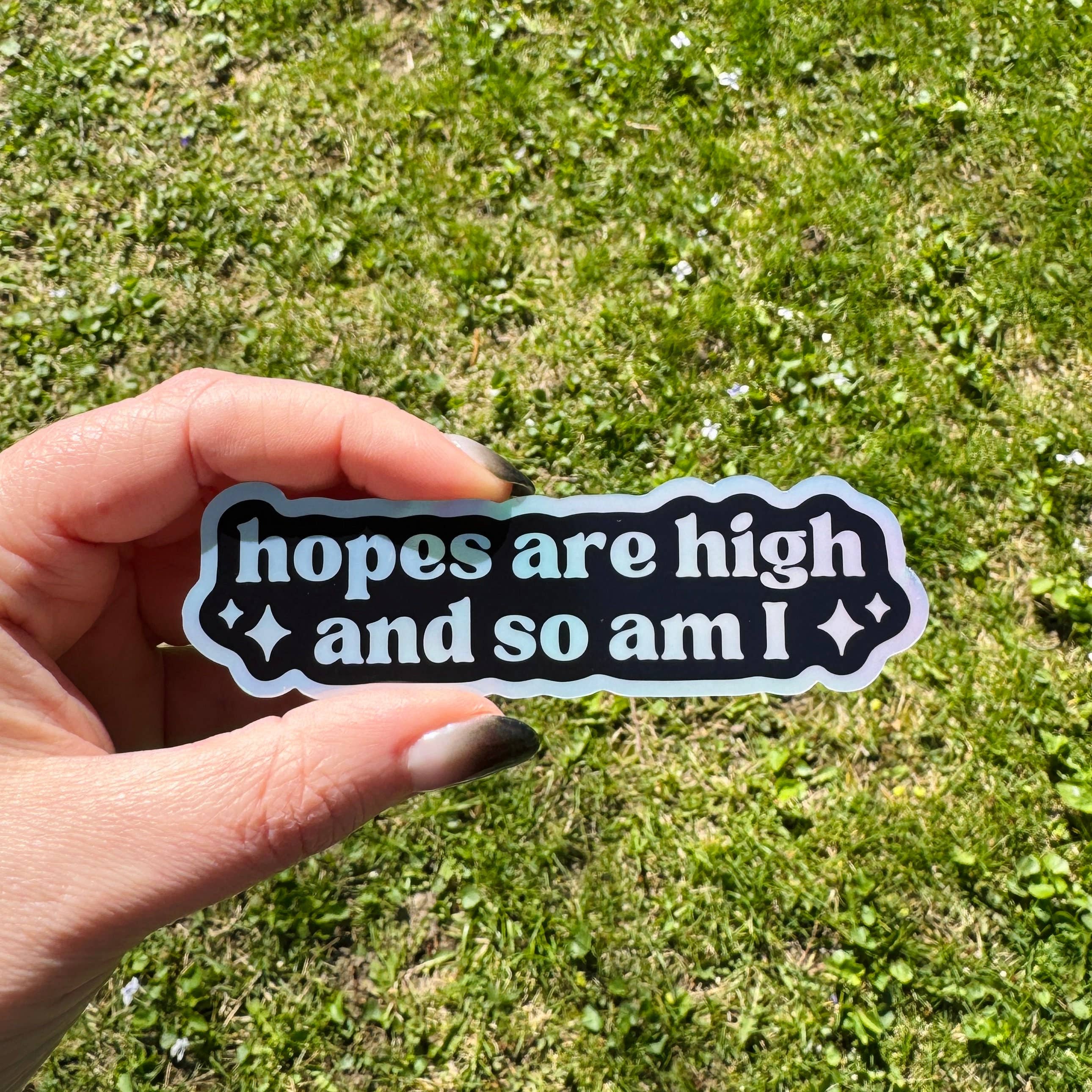 Hawburns Studio - Wholesale Sticker - Hopes Are High Water Proof Tumbler Bottle Stoner 420 Gift1