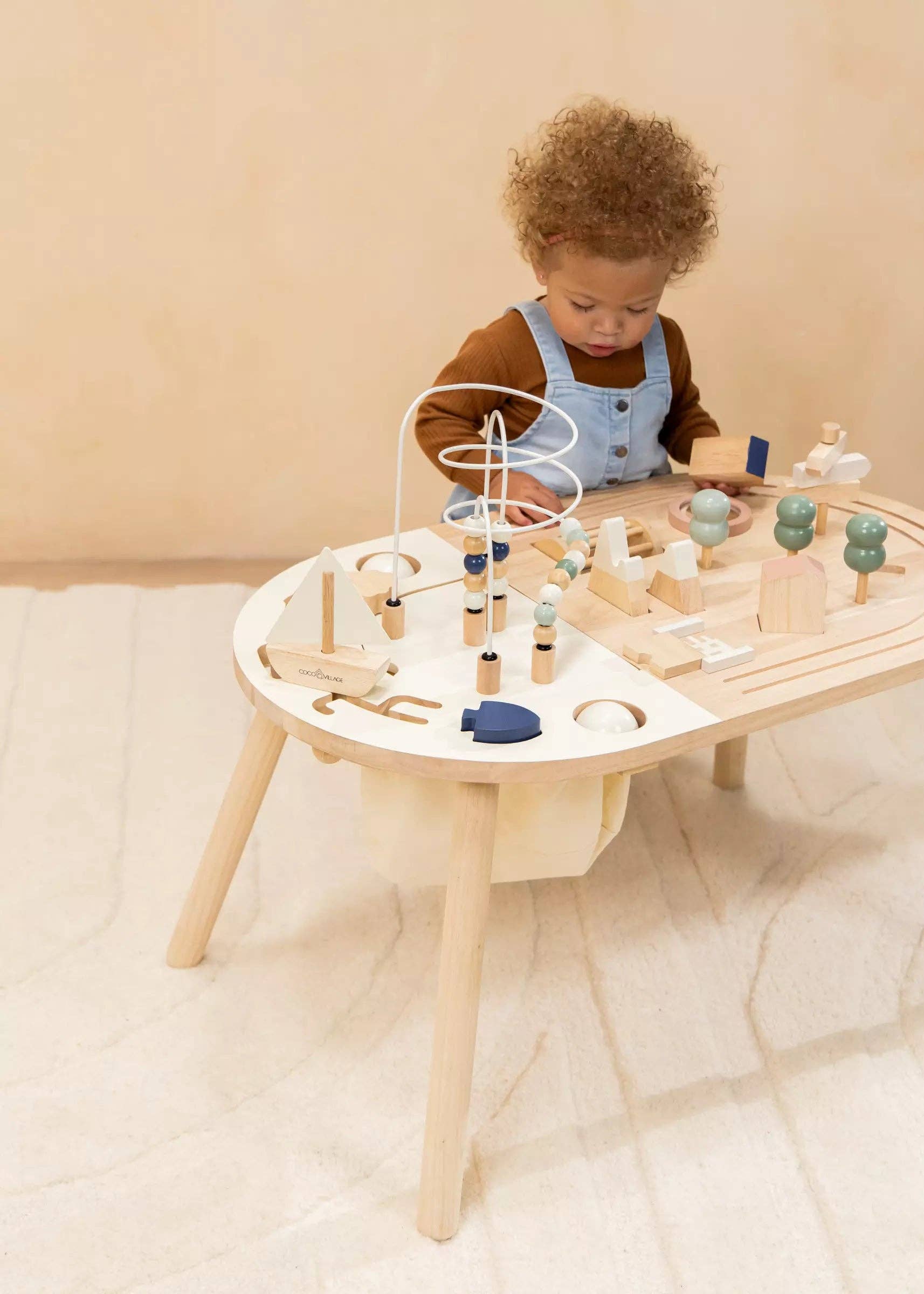 Coco Village - Vente Jouet en bois – enfant - Table d'activité en bois8