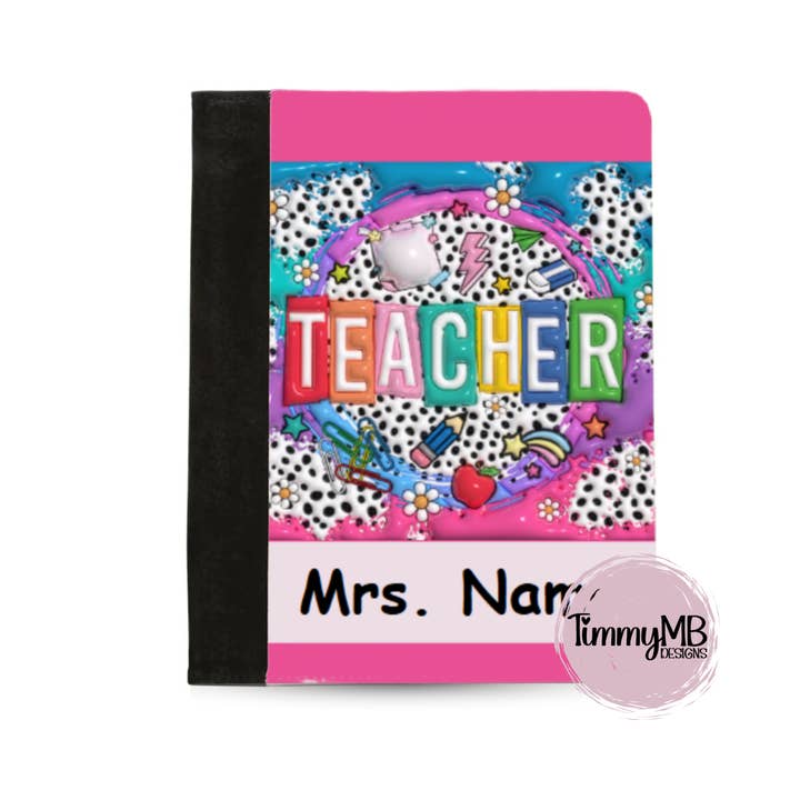 Inflated Teacher - Custom Notepad Portfolio for wholesale by TimmyMB Designs