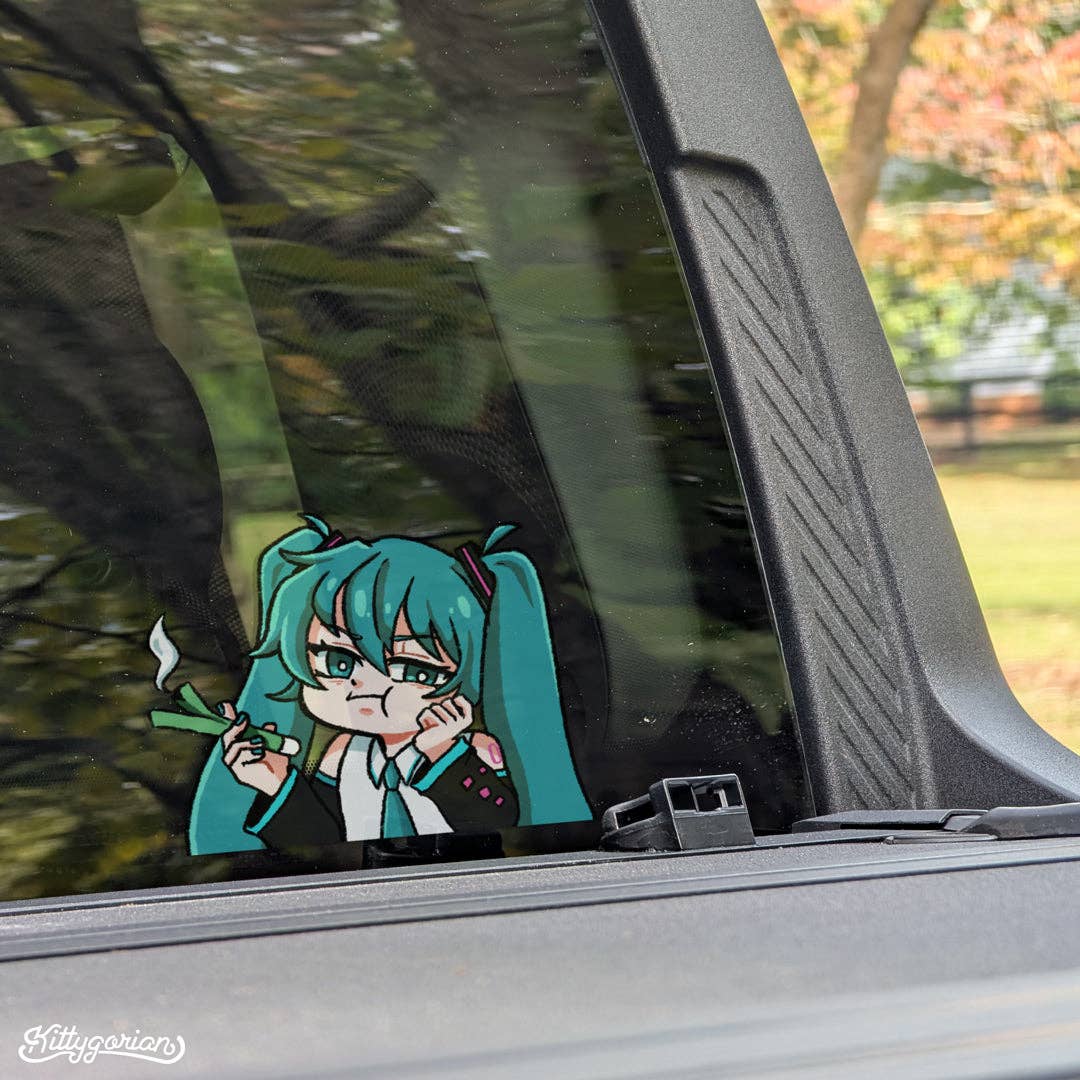 Kittygorian - Wholesale Sticker - Leek Miku decal || Hatsune Miku1