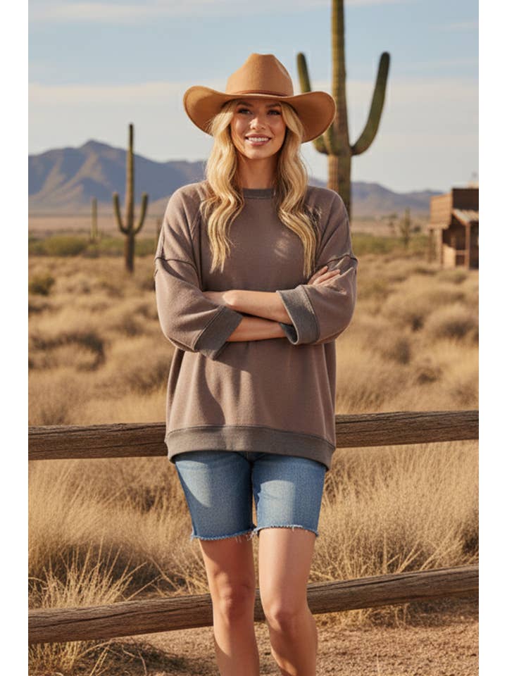 Sewn and Seen - Wholesale Top - Maternity - Mineral-Washed Oversized French Terry Top30