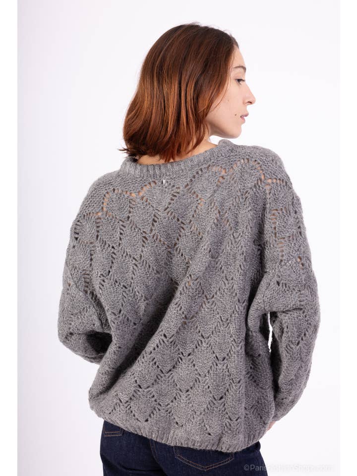 Shyloh - Wholesale Cardigan – Women’s - Mohair cardigan 3 sun brooches 4100212