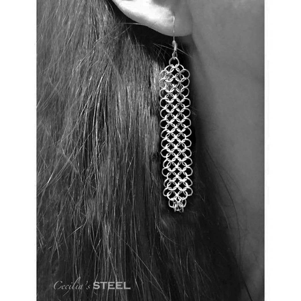 Cecilia's Steel - Wholesale Dangle Earrings - Elegance Earrings3