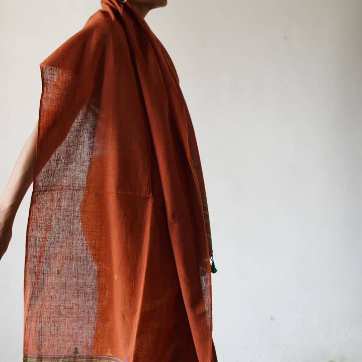 Annahmol - Wholesale Scarf - Unisex - Organic Indigenous Woven Cotton & Natural Dye Scarf5