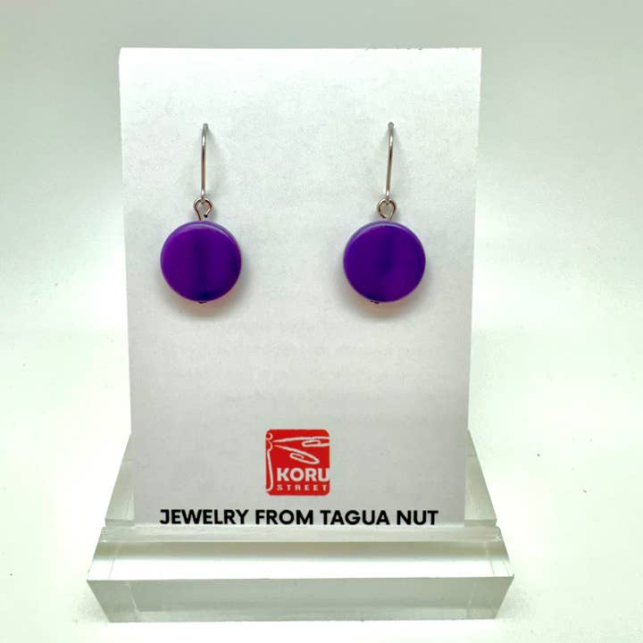 Circlet Tagua Earrings for wholesale by Koru Street