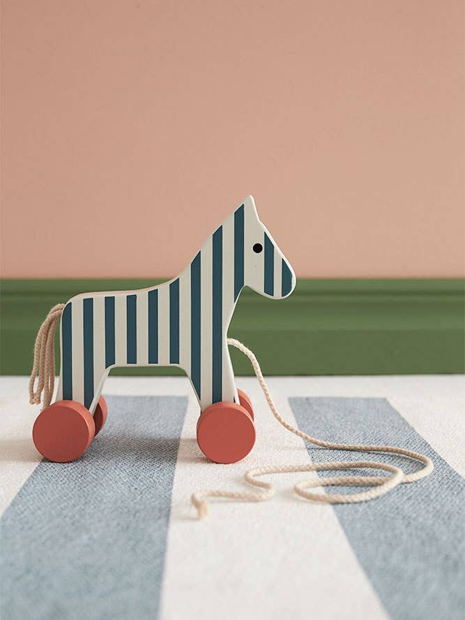 Pull horse stripe CARL LARSSON for wholesale by Kids Concept