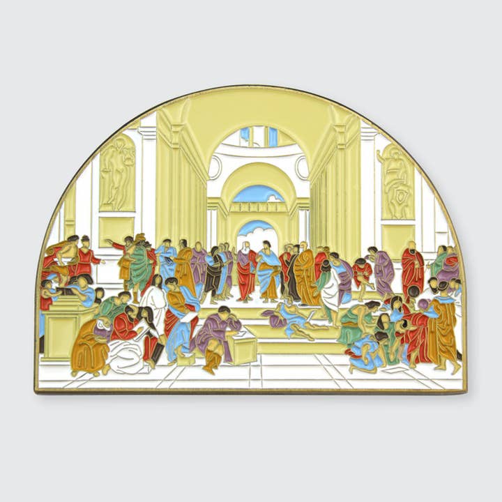 Pin Museum - Wholesale Lapel Pin/Button - The School of Athens • Enamel Pin