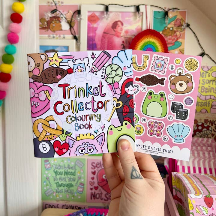 Trinket Collector Colouring Book for wholesale by Kellylou