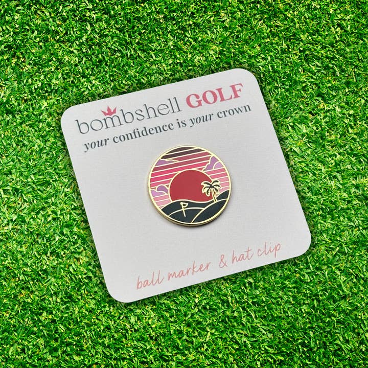 Bombshell Golf - Wholesale Sporting accessories - Sunset Ball Marker2