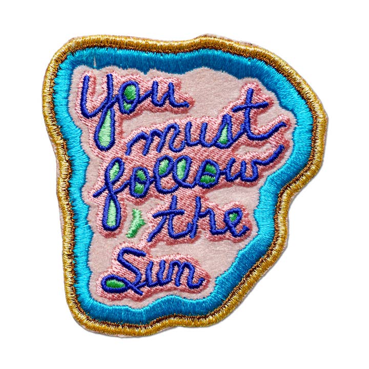 Du skal følge solen af Jeffrey Gibson - strygemærke for engroshandel hos Apply Stickers