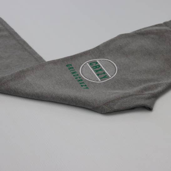 GrindCrxzy Grey "Green Special" Joggers for wholesale by GrindCrxzy