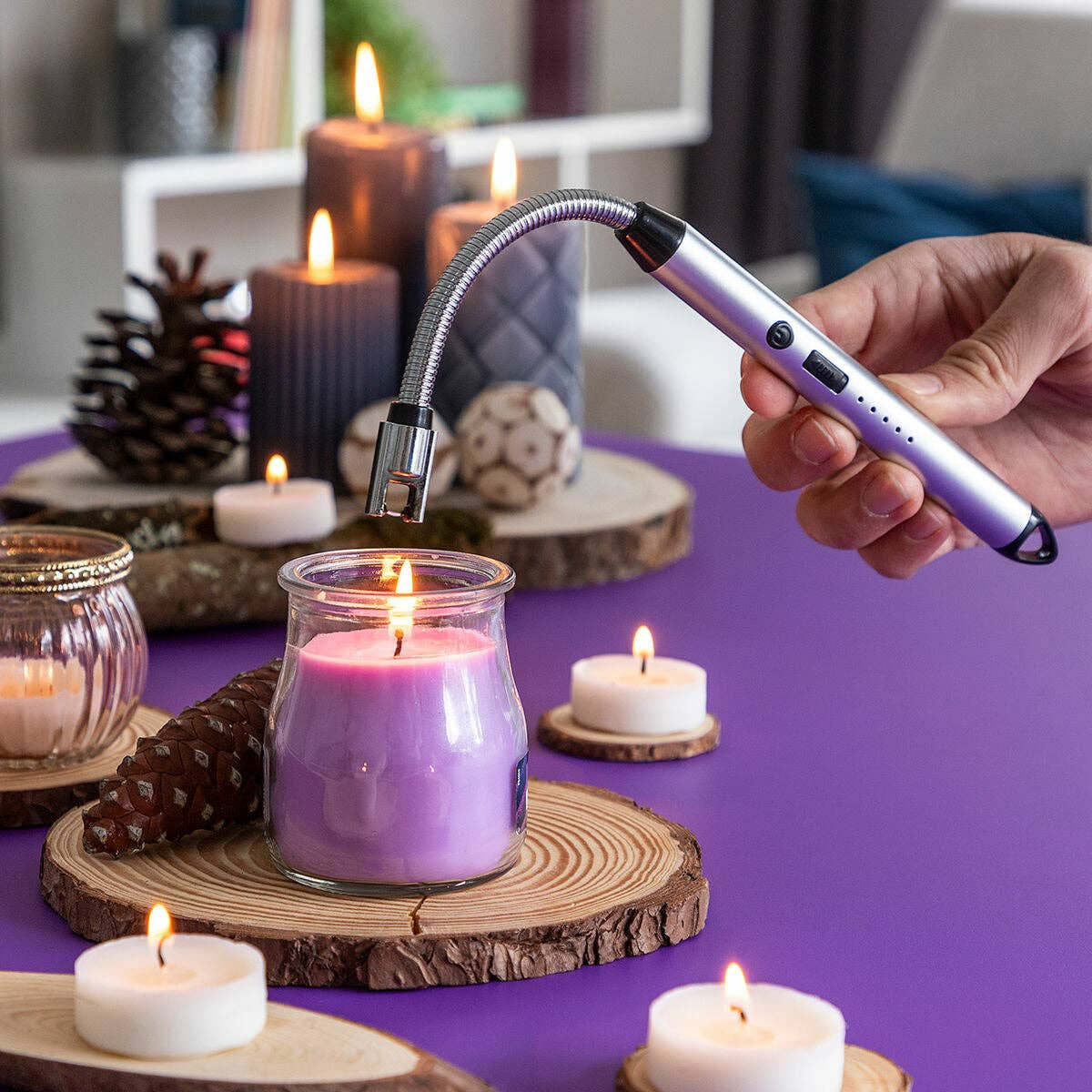 InnovaGoods - Wholesale Aansteker - InnovaGoods Eflecther oplaadbare en flexibele elektrische aansteker2