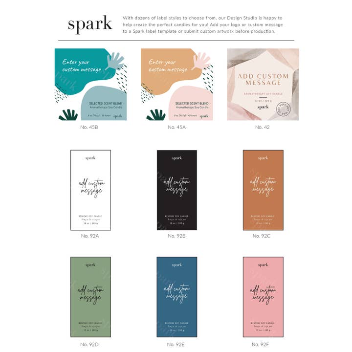 Bianco Opaco Candela personalizzata in vetro bianco opaco da 10 oz con etichetta e scatola regalo in vendita all'ingrosso su Faire17