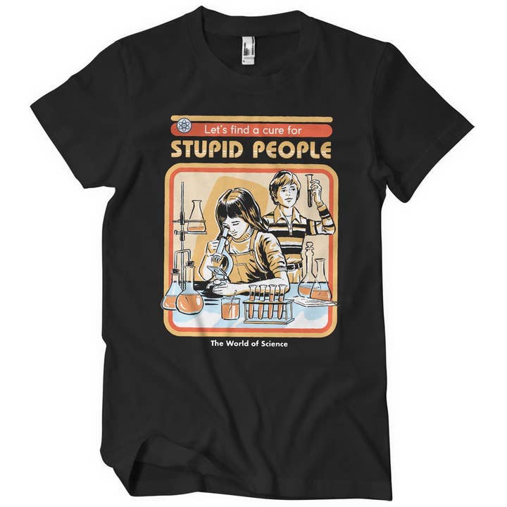 Hybris Production AB - Venta al por mayor Camiseta serigrafiada - Unisex - Camiseta Cure For Stupid People de Steven Rhodes1