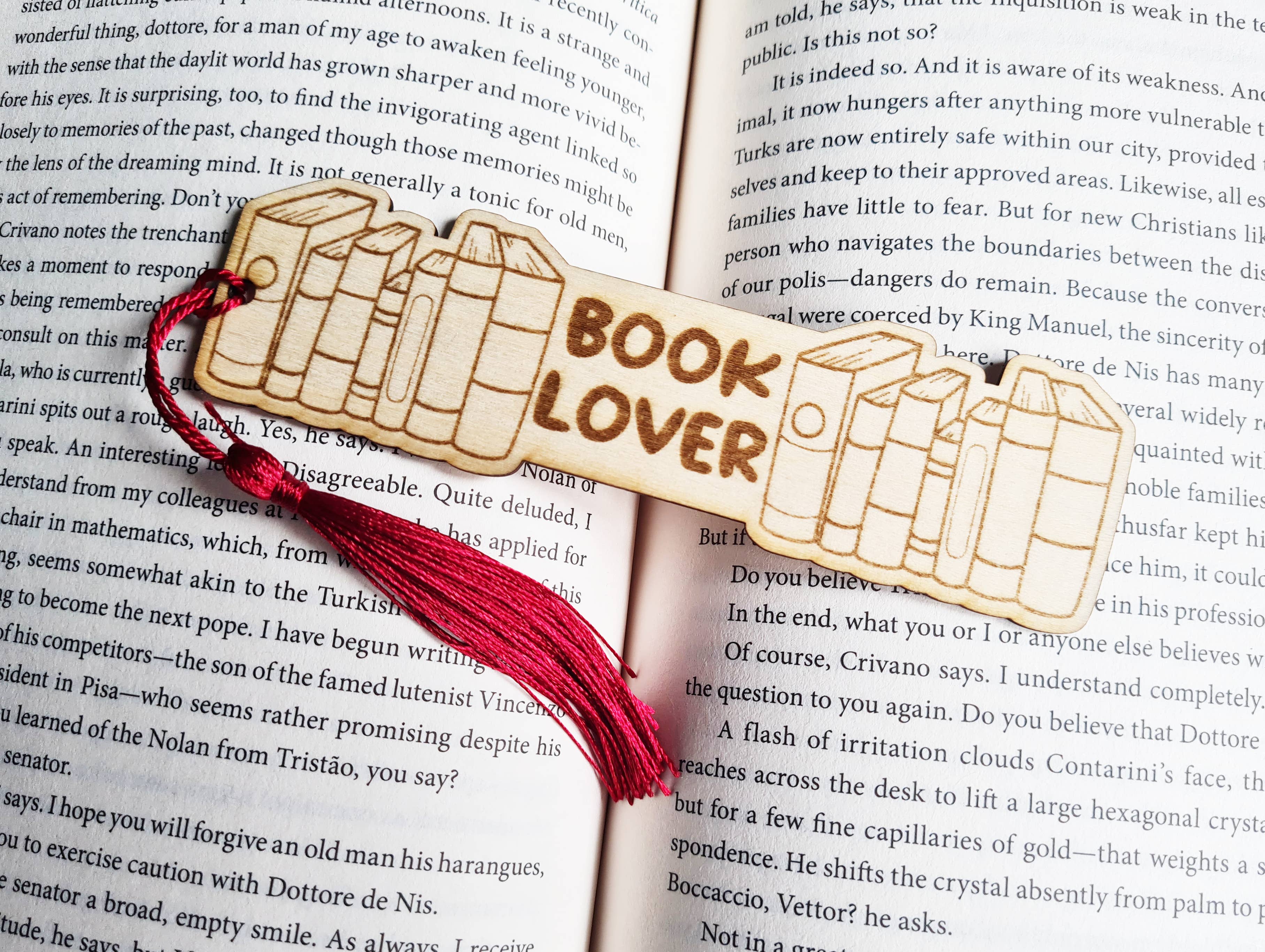Enchanted Endings - Wholesale Bookmark - Book Lover - Wooden Laser Cut Bookmark1