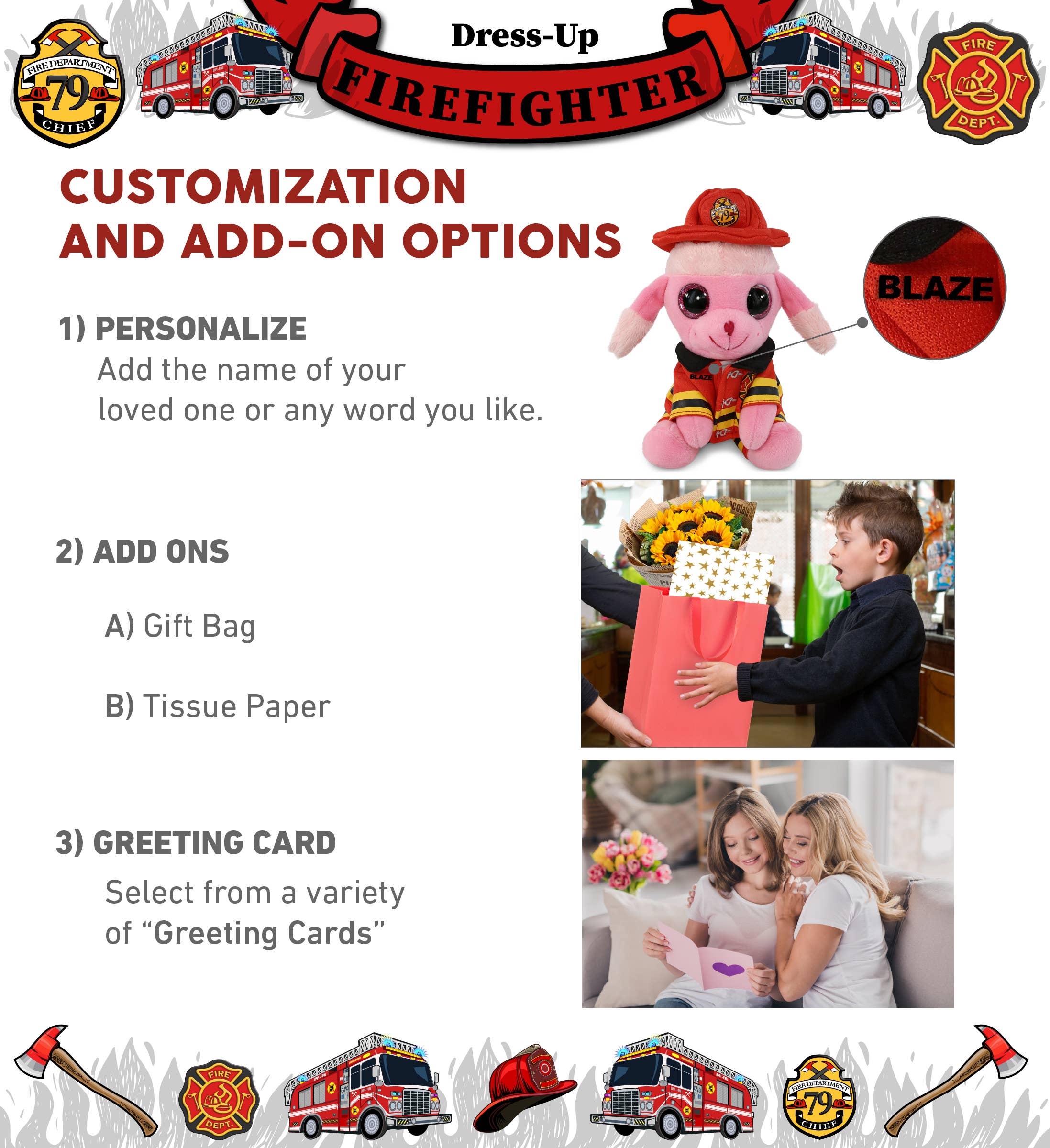 Cota Global – wholesale Stuffed/plush toy – Kids & baby – Plush Fireman - Sparkle Eyes Plush - Small Pink Poodle Dog1