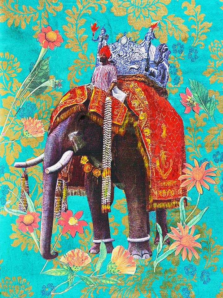 Tarjeta de felicitación ecológica de elefante para todos los días para venta al por mayor de Diana Wilson Arcana