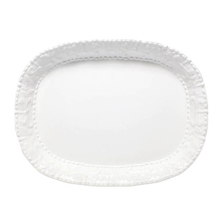 Historia Large Oval Platter Paperwhite - Milan for wholesale by Skyros Designs
