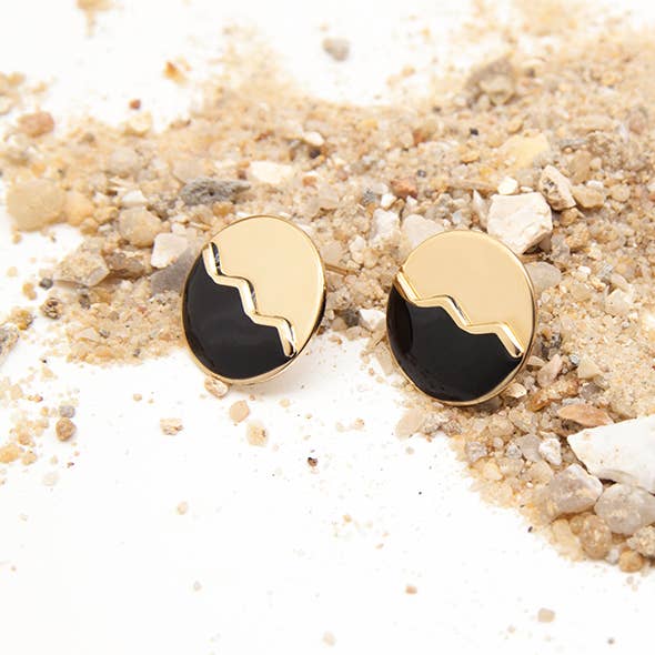 SUNSET PM golden studs for wholesale by LES FEMMES A BARBES