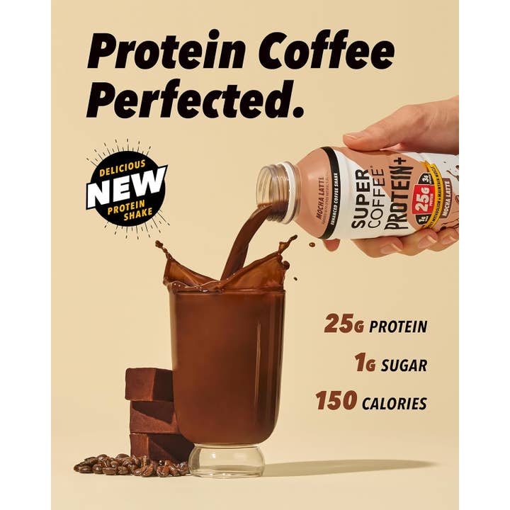 Oasis Snacks - Wholesale Iced Coffee/Cold Brew - SUPER COFFEE Enhanced Shake Protein+, 12oz4