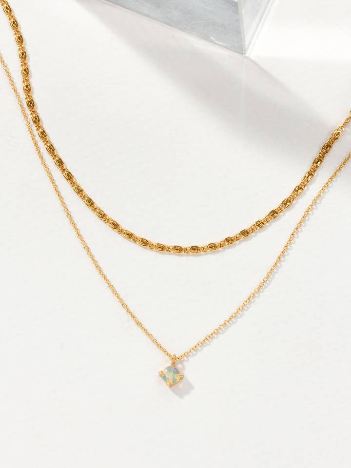 Nova lager krage halsband - Opal för wholesale av Luna Norte