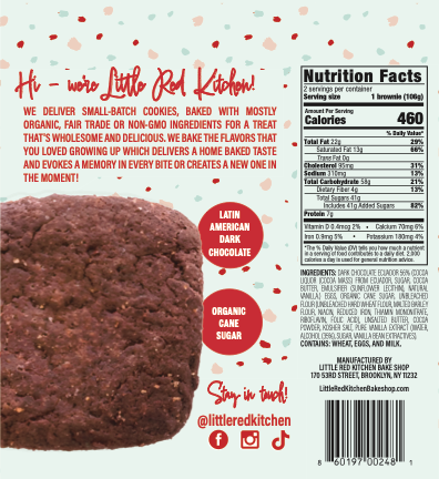 Little Red Kitchen Bake Shop - Vente Brownies - Brownies au sel de mer au chocolat noir5