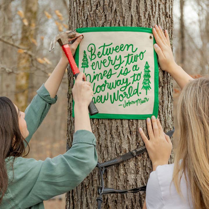 1canoe2 | One Canoe Two Paper Co. - Wholesale Banner - Pines Embroidered Canvas Banner4