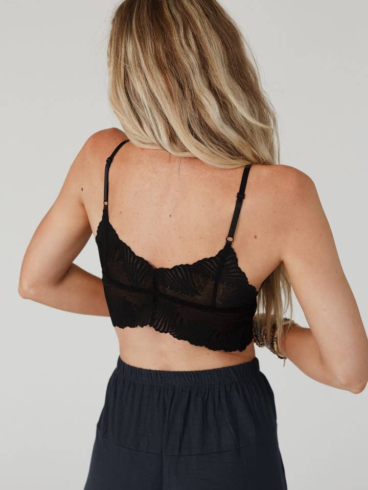 Butterfly Beauty Bralette - Black for wholesale on Faire2