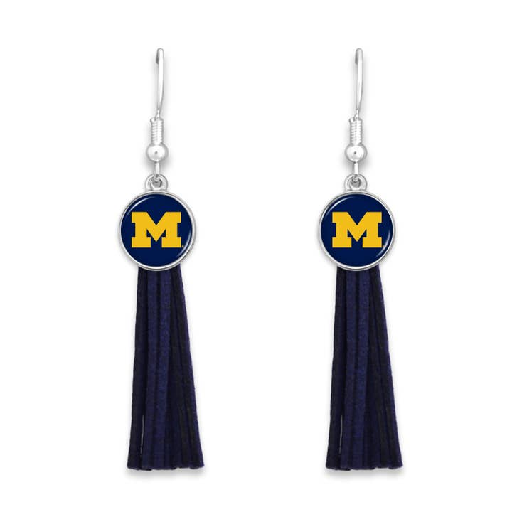 Michigan Wolverines Harper Earrings for wholesale by From The Heart