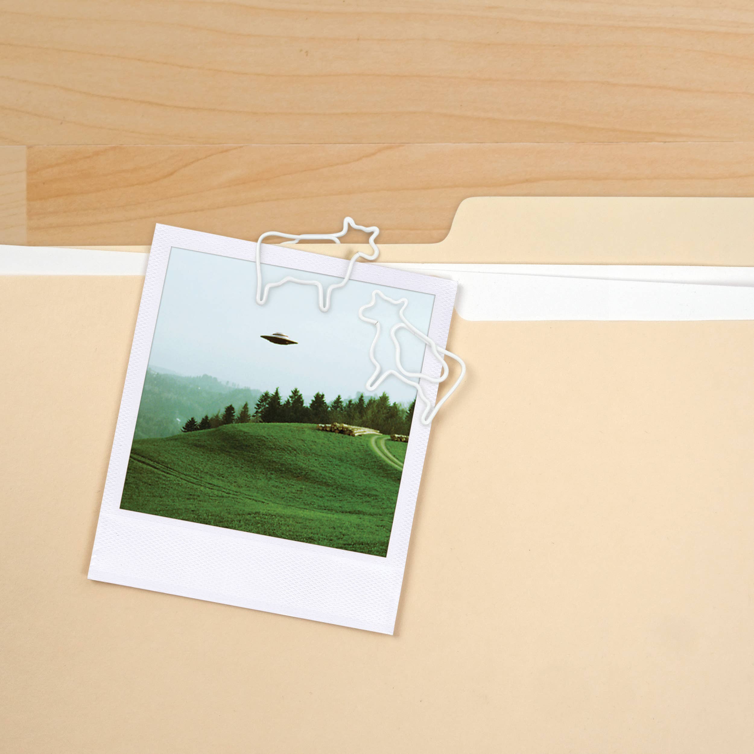 Fred & Friends - Wholesale Saucer - Filing Saucer - UFO Paperclip Dispenser with Cow Clips3